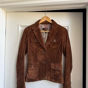 Brown Suede Women's Jacket